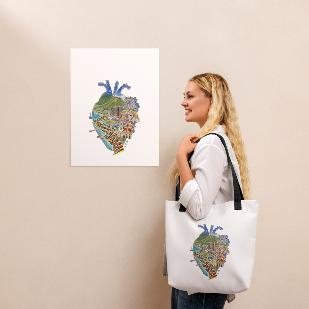 La Guaira Sigue Latiendo — All-Over Print Tote Bag